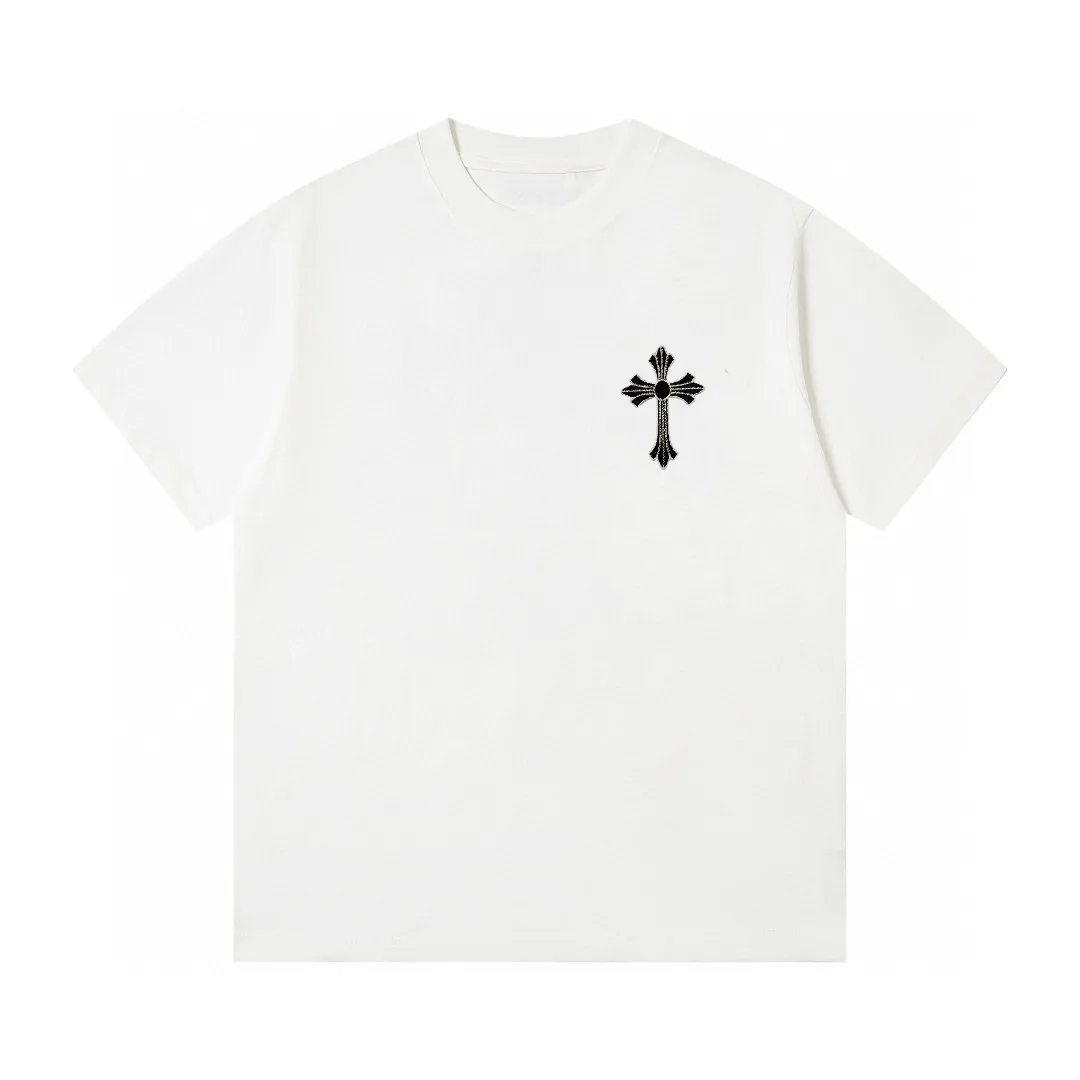 P160 Chrome Hearts Chrome Hearts new classic casual round neck short-sleeved T-shirt [Little Red Book popular style | Stars and Internet celebrities wear the same style] 1⃣️The fabric is made of 26 counts of 260g pure cotton double yarn fabric. It is soft and skin-friendly, highly breathable, and the positioning cutting process oversizes the loose version, making the upper body very slimming. 2⃣️Iconic logo design, distinguishing low-end versions on the market, all single accessories are customized at 1:1, with three complete standards. 3⃣️The same series for men and women, the latest 25ss models, and popular summer items yyds! Process features: Standard 3 cm 12-pin wiring, foreign trade grade process standards, Color: black, white, same style for men and women Sizes: S, M, L, XL, XXL